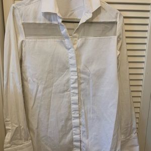 Valentino white long sleeve shirt